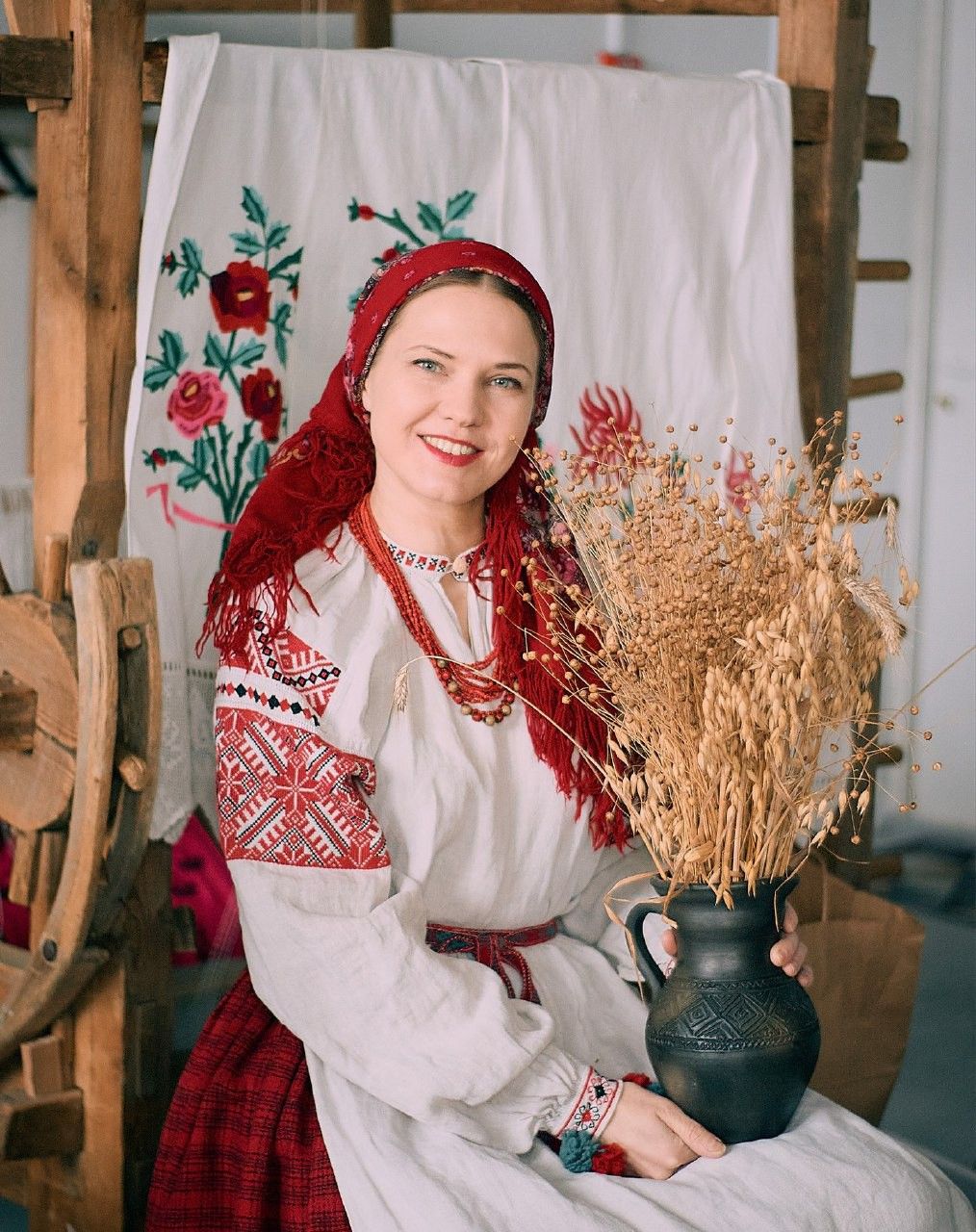Women in Slavic costumes in Lanzhou