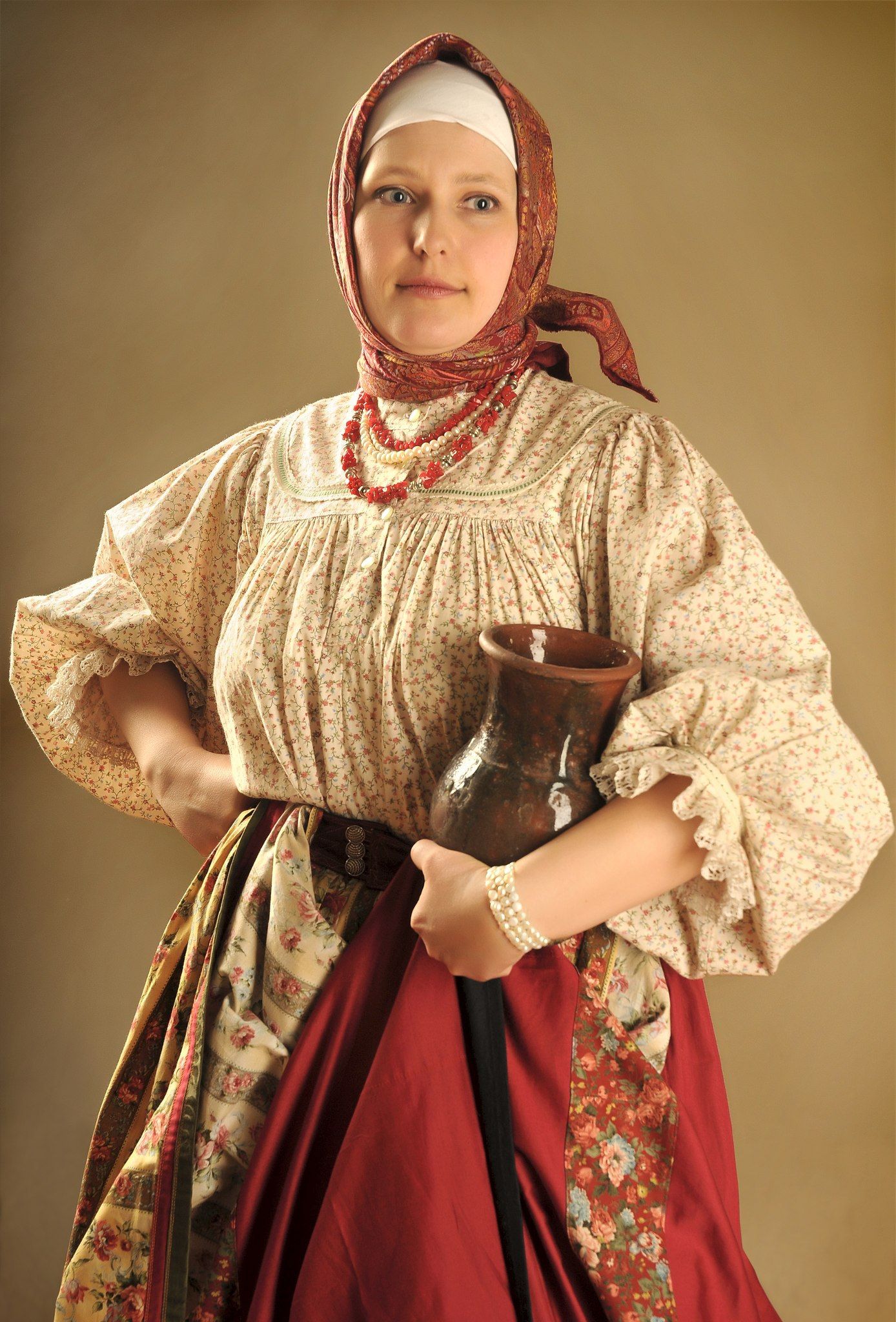 Girls in Slavic costumes in Lanzhou