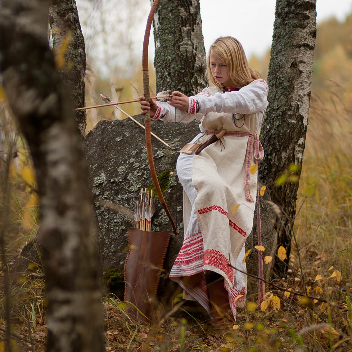 Sexy photo Girls in Slavic costumes in Lanzhou